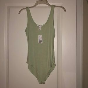 Green Forever 21 Bodysuit